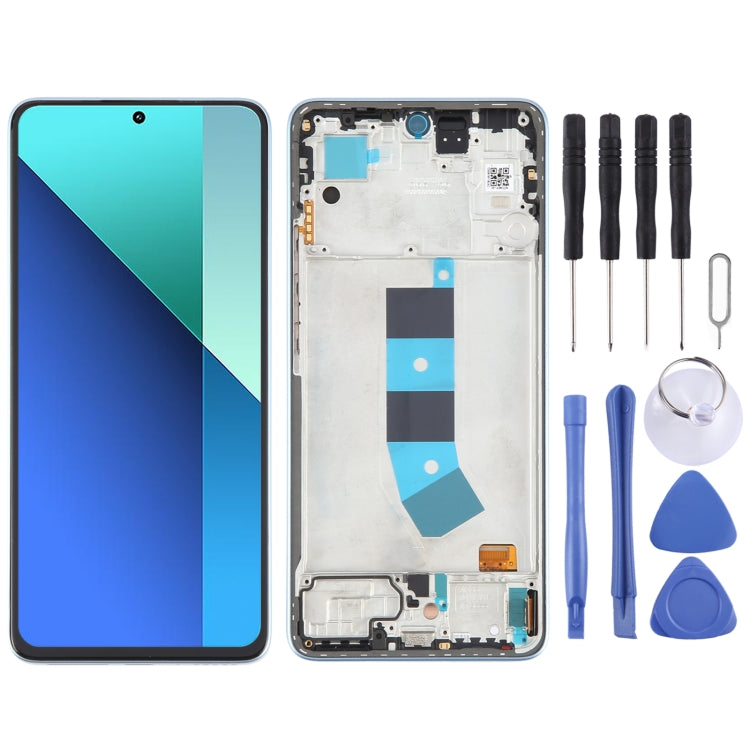 Per Xiaomi Redmi Note 13 4G digitalizzatore schermo LCD in materiale AMOLED originale assemblaggio completo con cornice, For Xiaomi Redmi Note 13 4G(Original)