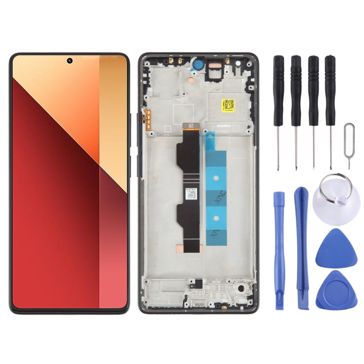 Per Xiaomi Redmi Note 13 Pro 4G digitalizzatore schermo LCD in materiale AMOLED originale assemblaggio completo con cornice, For Xiaomi Redmi Note 13 Pro 4G(Original)