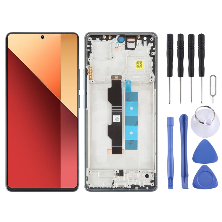 Per Xiaomi Redmi Note 13 Pro 4G digitalizzatore schermo LCD in materiale AMOLED originale assemblaggio completo con cornice, For Xiaomi Redmi Note 13 Pro 4G(Original)