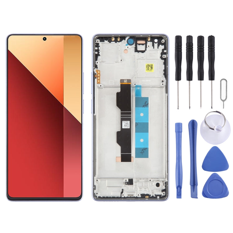 Per Xiaomi Poco M6 Pro 4G digitalizzatore schermo LCD in materiale AMOLED originale assemblaggio completo con cornice, For Xiaomi Poco M6 Pro 4G(Original)