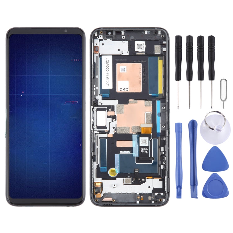 Per Asus ROG Phone 6 Digitalizzatore schermo LCD originale assemblaggio completo con cornice, For Asus ROG Phone 6(Original)