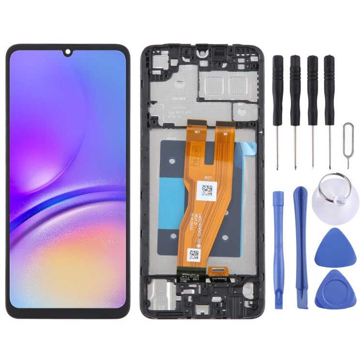 Per Samsung Galaxy A05 SM-A055F digitalizzatore schermo LCD originale assemblaggio completo con cornice, For Samsung Galaxy A05