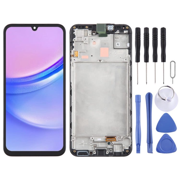 Per Samsung Galaxy A15 5G SM-156B Digitalizzatore schermo LCD originale assemblaggio completo con cornice, For Samsung Galaxy A15 5G