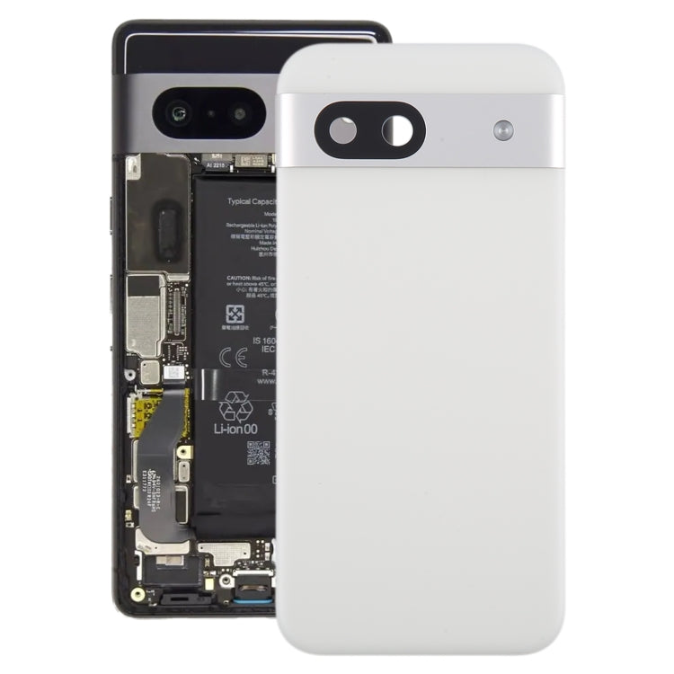 Per Google Pixel 8a Cover posteriore batteria originale con copriobiettivo fotocamera, For Google Pixel 8a(with Camera Cover)