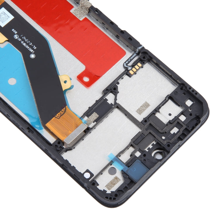 For ZTE Blade A34 LCD Screen Digitizer Full Assembly with Frame, For ZTE Blade A34