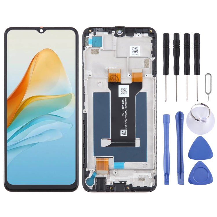 For ZTE Blade V40 Design 8046 LCD Screen Digitizer Full Assembly with Frame, For ZTE Blade V40 Design