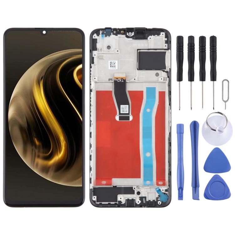 Per Huawei Nova Y72 Digitalizzatore schermo LCD originale assemblaggio completo con cornice, For Huawei Nova Y72 (Original)