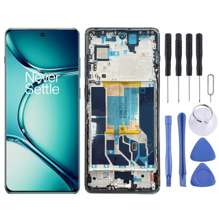 Per OnePlus Ace 2 Pro 5G Originale AMOLED LCD Screen Digitizer Assembly completo con telaio, For OnePlus Ace 2 Pro 5G (Original)