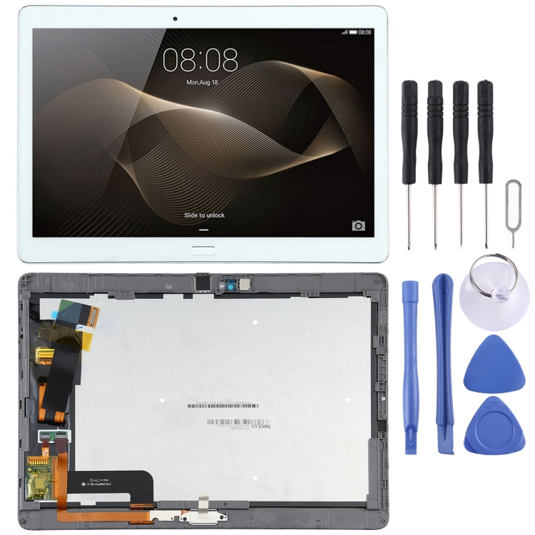 Schermo LCD originale per Huawei MediaPad M2 10.0 M2-A01W/M2-A01L Digitizer assemblaggio completo con telaio, For Huawei MediaPad M2 10.0(Original)