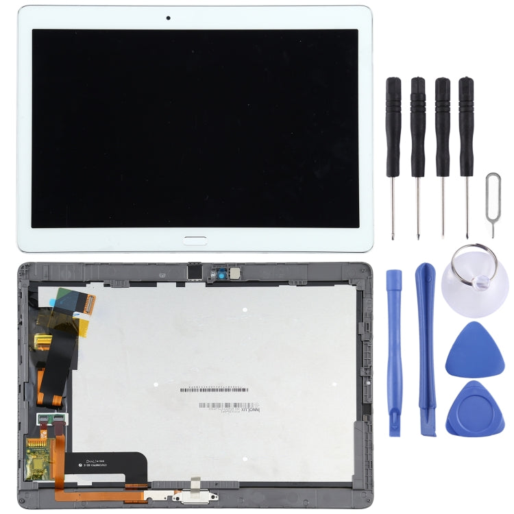 Original LCD Screen For Huawei MediaPad M2 10.0 M2-A01W/M2-A01L Digitizer Full Assembly With Frame, For Huawei MediaPad M2 10.0(Original)