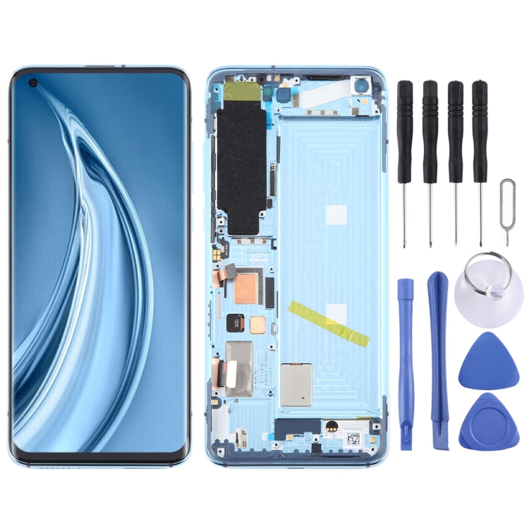 Per Xiaomi 10s Originale AMOLED LCD Screen Digitizer Assembly Completo con Telaio, For Xiaomi Mi 10s(Original)