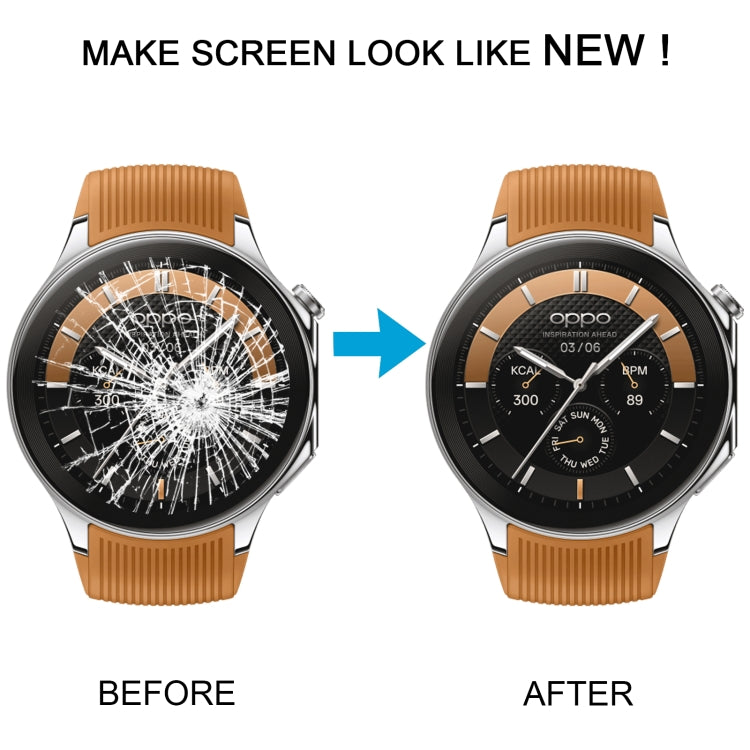 Per OPPO Watch X Schermo LCD e digitalizzatore assemblaggio completo con telaio, For OPPO Watch X (Black), For OPPO Watch X (Silver)