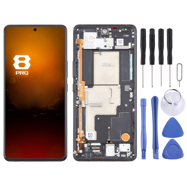 Per Asus ROG Phone 8 Pro 5G AI2401 AMOLED Schermo LCD originale Digitizer Assemblaggio completo con telaio, For Asus ROG Phone 8 Pro 5G(Original)