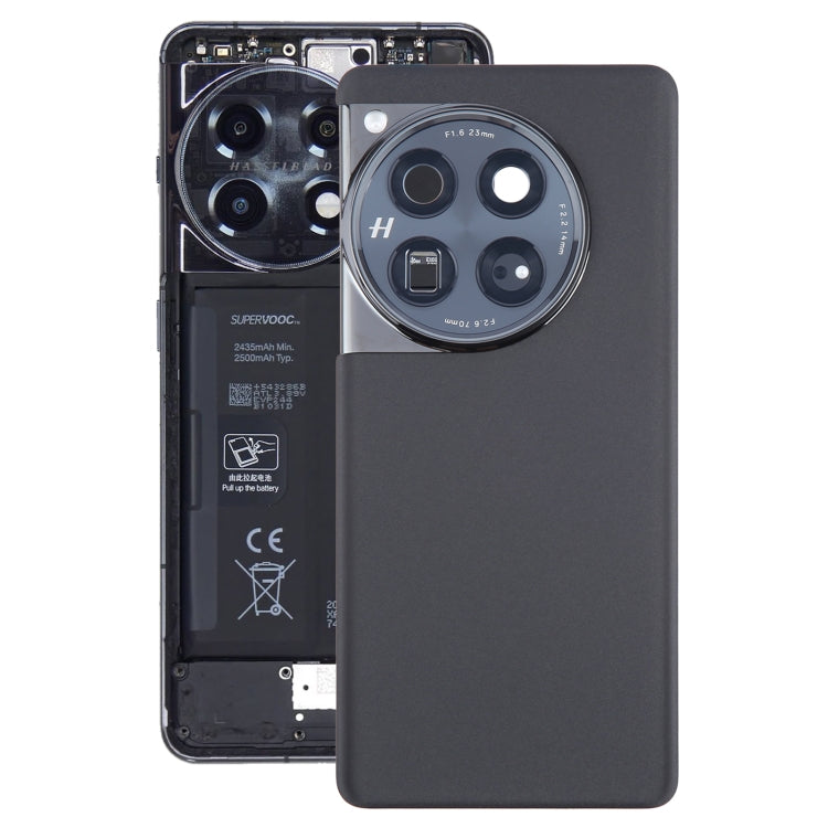 Per OnePlus 12 PJD110 CPH2573 CPH2581 Cover posteriore in vetro originale per batteria con obiettivo della fotocamera, For OnePlus 12(Original with Camera Lens)