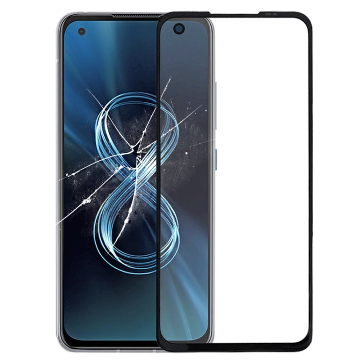 Per Asus Zenfone 8 8Z ZS590KS I006D Schermo Frontale Lente in Vetro Esterno con Adesivo OCA Otticamente Trasparente, For Asus Zenfone 8 8Z