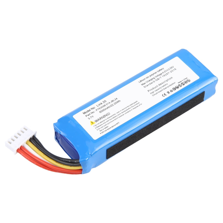 6000mAh Replacement Battery for JBL Link 20 Link20 P763098 01A, For JBL Link 20 Link20