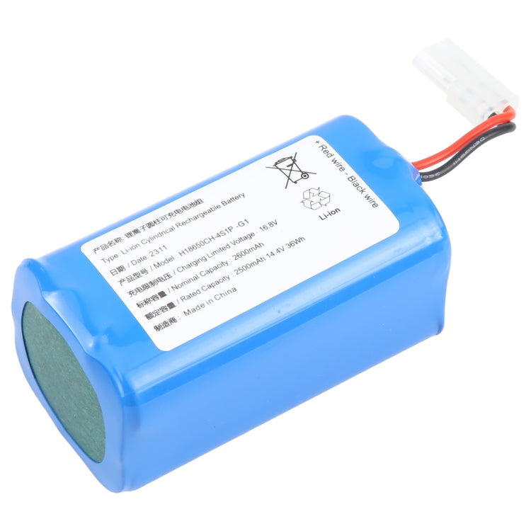 Batteria di ricambio originale per spazzatrice H18650CH-4S1P da 2500 mAh, 14,4 V, 36 Wh, per Xiaomi MIJIA G1, For Xiaomi MIJIA G1