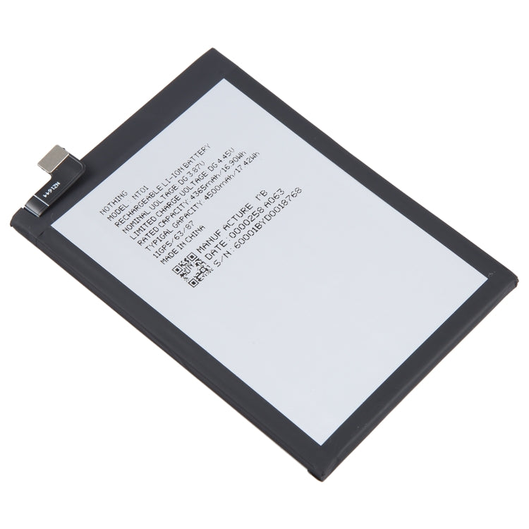 Replacement NT01 4500mAh Battery For Nothing phone 1, For Nothing phone 1