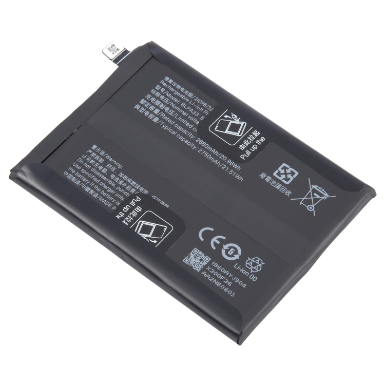 Sostituzione della batteria BLPA33 da 2680 mAh per OnePlus Ace 3, For OnePlus Ace 3