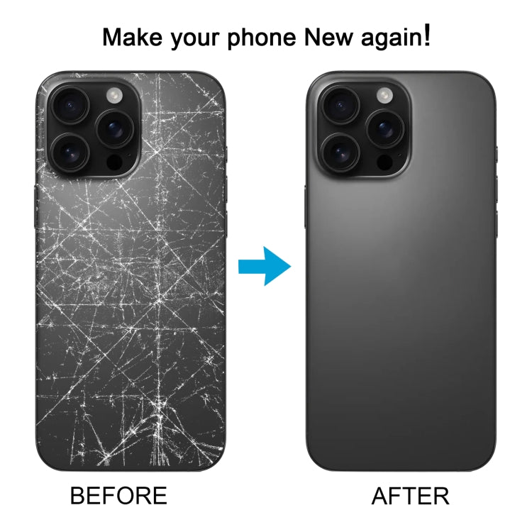 Per iPhone 16 Pro Cover posteriore batteria originale in vetro con copriobiettivo fotocamera