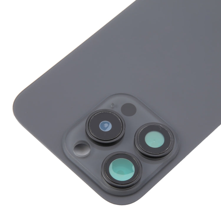 Per iPhone 16 Pro Cover posteriore in vetro originale per batteria con copriobiettivo della fotocamera + magnete MagSafe