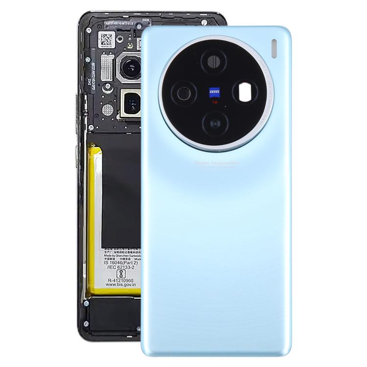 Per vivo X100 Cover posteriore della batteria con copriobiettivo della fotocamera, For vivo X100