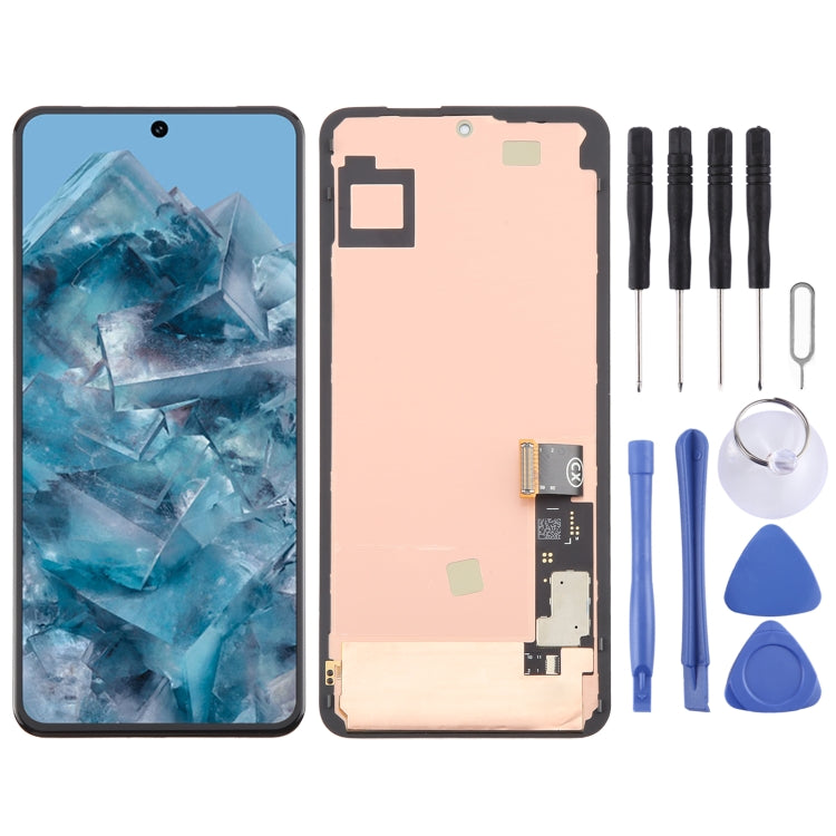 For Google Pixel 8 Pro GC3VE G1MNW OLED LCD Screen Digitizer Complete Assembly with Frame, For Google Pixel 8 Pro(OLED)