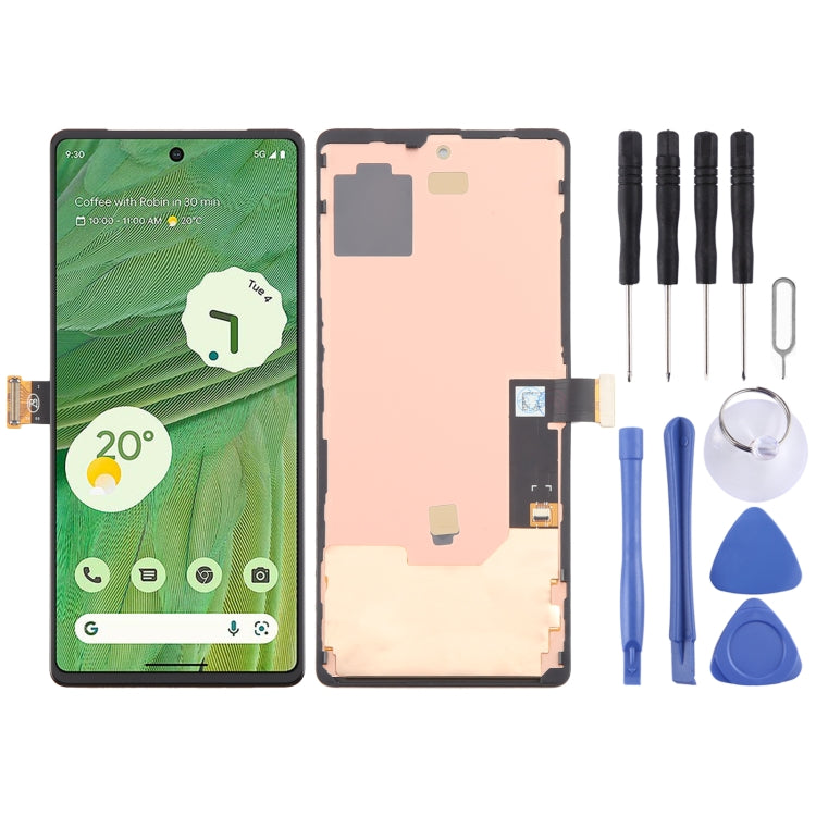 For Google Pixel 7 GVU6C GQML3 GO3Z5 OLED LCD Screen Digitizer Complete Assembly with Frame,For Google Pixel 7