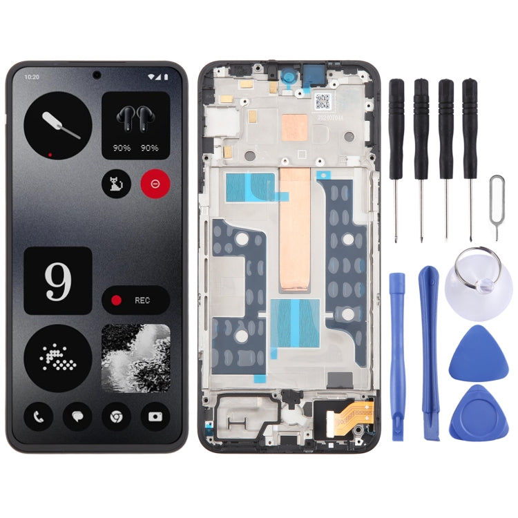 Per niente CMF Phone 1 Originale OLED LCD Screen Digitizer Assemblaggio Completo con Telaio, For Nothing CMF Phone 1 (Original)