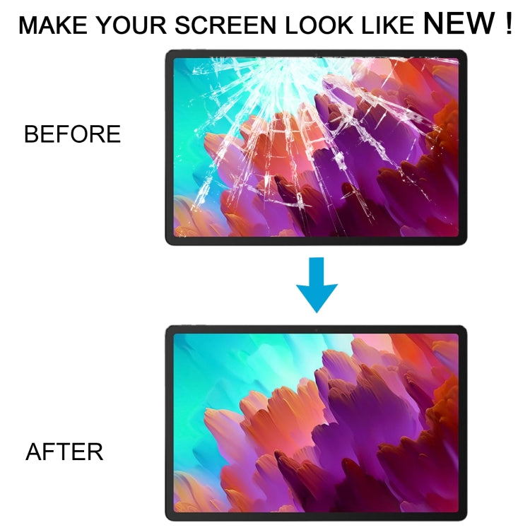 For Lenovo Xiaoxin Pad Pro 12.7 inch 2024 TB375FC Front Screen Outer Glass Lens with OCA Adhesive Optically Clear