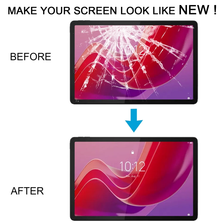 Per Lenovo Tab M11 TB330FU TB331FC / Xiaoxin Pad 2024 11 pollici Schermo frontale Lente in vetro esterna con adesivo OCA otticamente trasparente