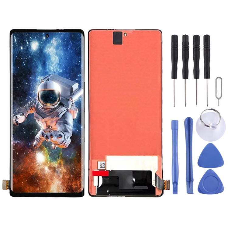 For ZTE Axon 50 Ultra 5G Original AMOLED LCD Screen with Digitizer Full Assembly