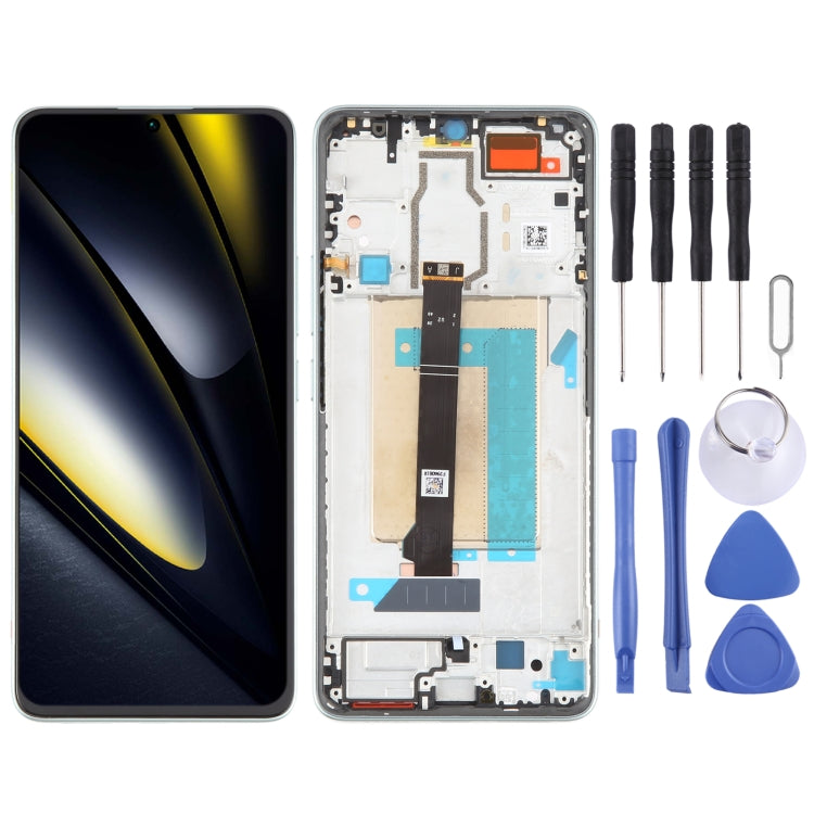 For Xiaomi Poco F6 Original LCD Screen Digitizer Full Assembly with Frame, For Xiaomi Poco F6(Original)