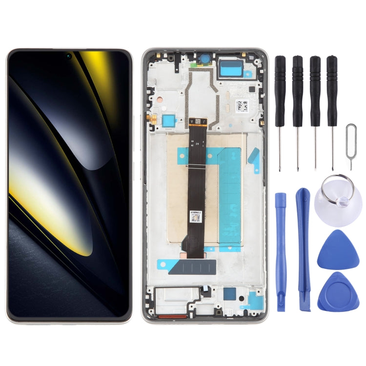 Per Xiaomi Poco F6 Schermo LCD originale Digitizer assemblaggio completo con telaio, For Xiaomi Poco F6(Original)