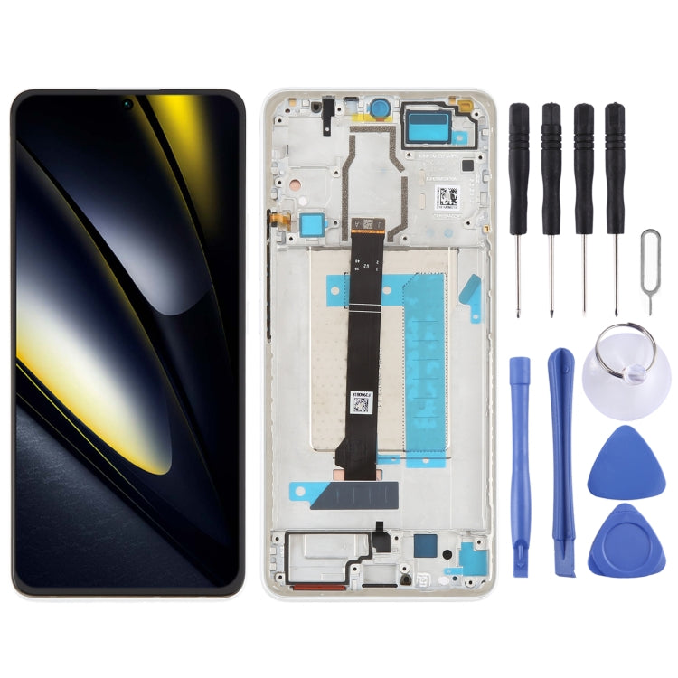 Per Xiaomi Poco F6 Schermo LCD originale Digitizer assemblaggio completo con telaio, For Xiaomi Poco F6(Original)