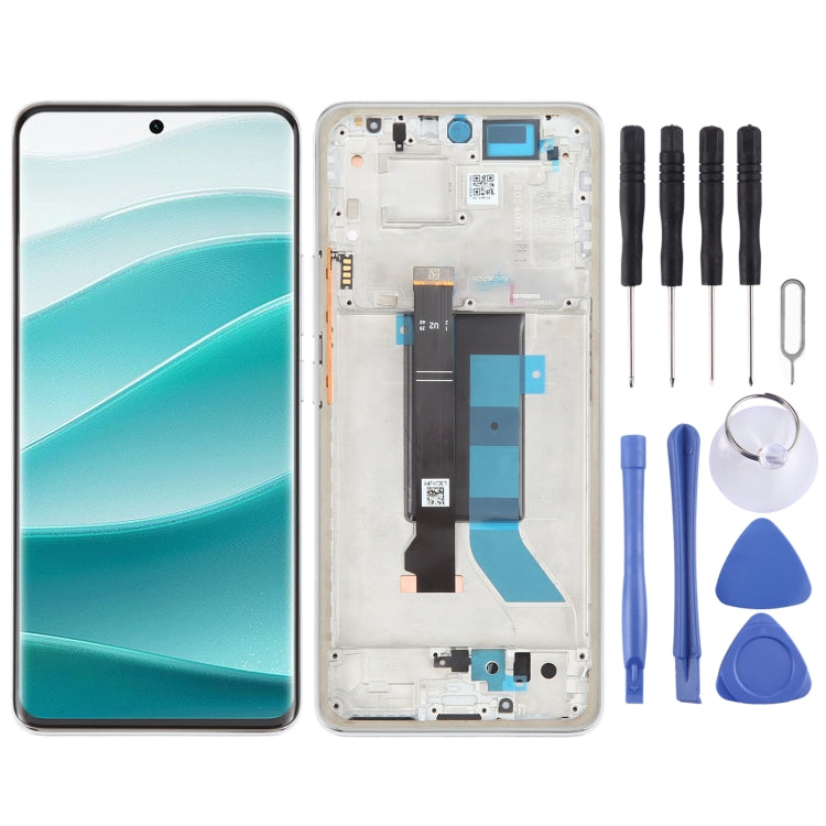 Per Xiaomi Redmi Note 14 Pro Schermo LCD originale Digitizer assemblaggio completo con telaio, For Xiaomi Redmi Note 14 Pro 5G