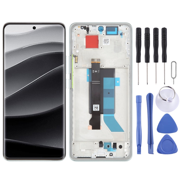 Per Xiaomi Redmi Note 14 Pro+ 5G Schermo LCD originale Digitizer assemblaggio completo con telaio, For Xiaomi Redmi Note 14 Pro+ 5G