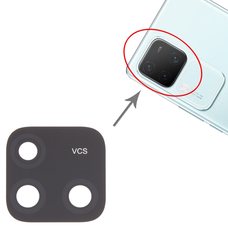 Per vivo S18 Pro 10 pezzi OEM Lente per fotocamera posteriore, For vivo S18 Pro