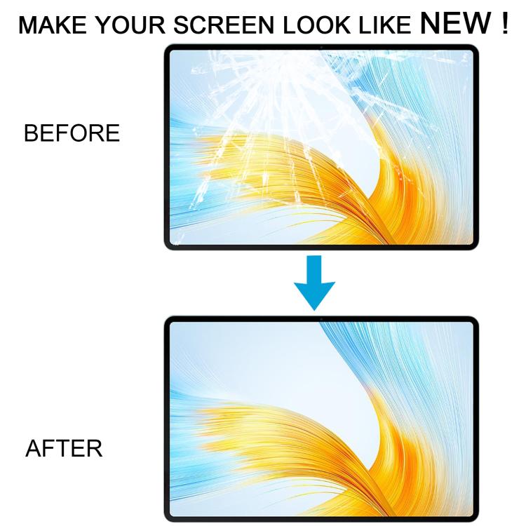 Per Honor MagicPad 13 GDI-W09 Schermo anteriore Lente in vetro esterna con adesivo OCA otticamente trasparente, For Honor MagicPad 13