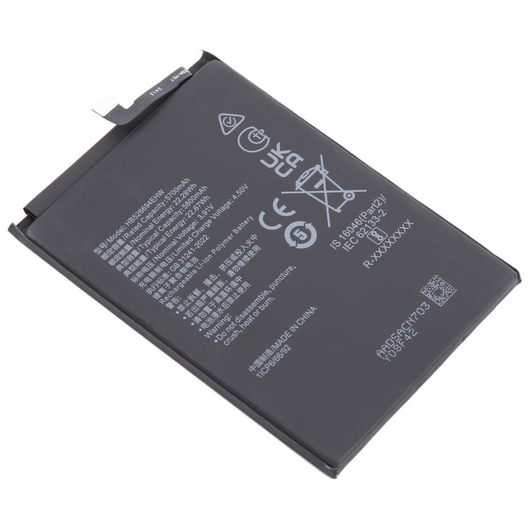 For Honor X50 / X9B HB526694EHW 5700mAh Lithium Polymer Replacement Battery, For Honor X50 / X9B