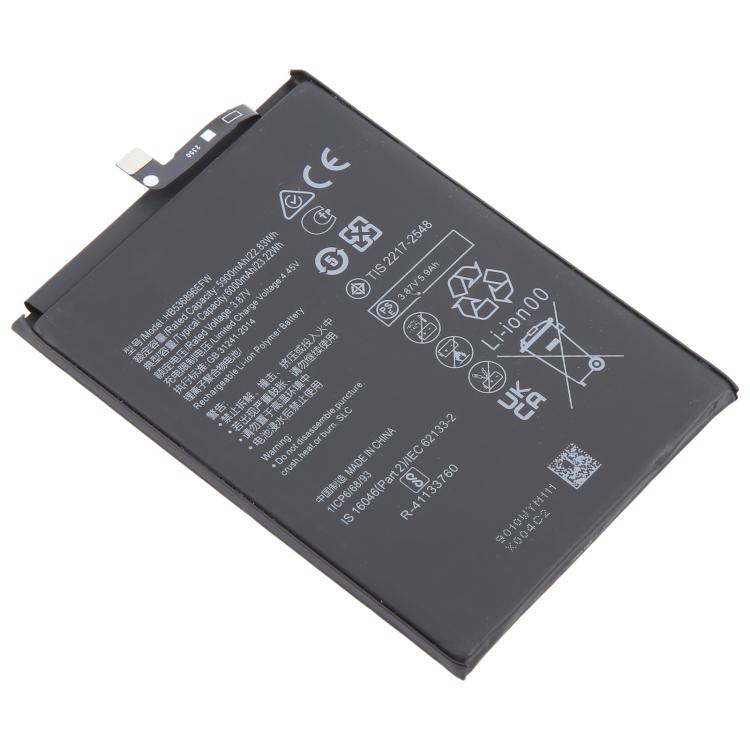 Per Huawei Nova Y70 HB536896EFW 5900mAh Batteria ai polimeri di litio di ricambio, For Huawei Nova Y70