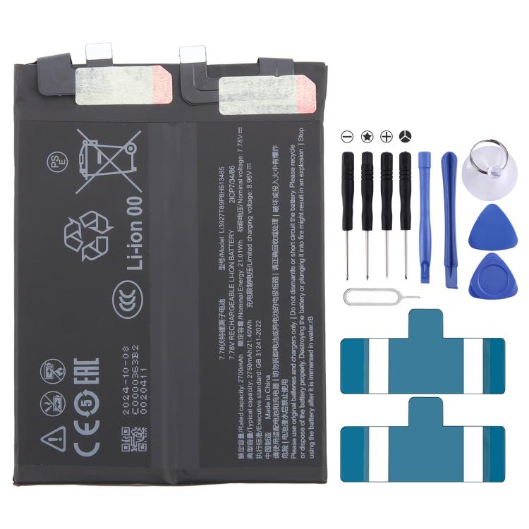 For ZTE Nubia Red Magic 9 Pro+ NX769J Li3927T89P8h613485 2700mAh Replacement Battery, For ZTE Nubia Red Magic 9 Pro+