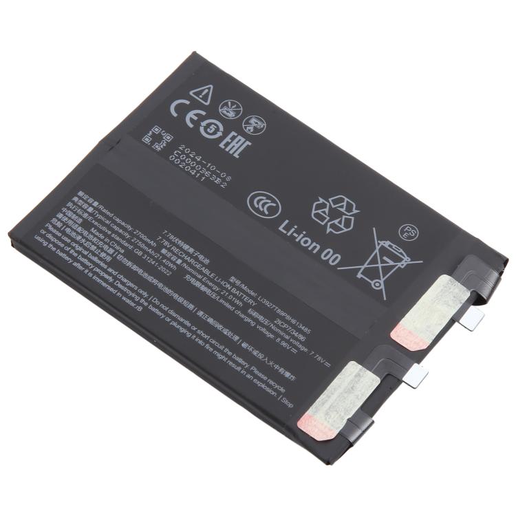 For ZTE Nubia Red Magic 9 Pro+ NX769J Li3927T89P8h613485 2700mAh Replacement Battery, For ZTE Nubia Red Magic 9 Pro+