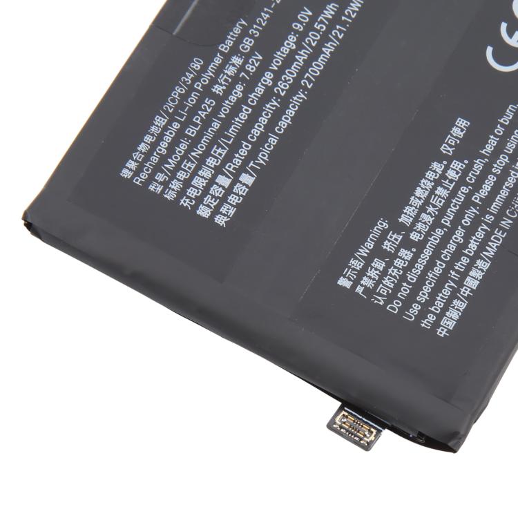 For OnePlus 12 5G BLPA25 2630mAh Replacement Battery, For OnePlus 12 5G