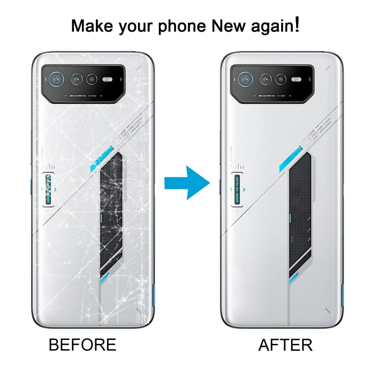 For Asus ROG Phone 6 AI2201-C AI2201-F Battery Glass Back Cover with NFC/Light Cable, For Asus ROG Phone 6(with NFC/Light Cable)