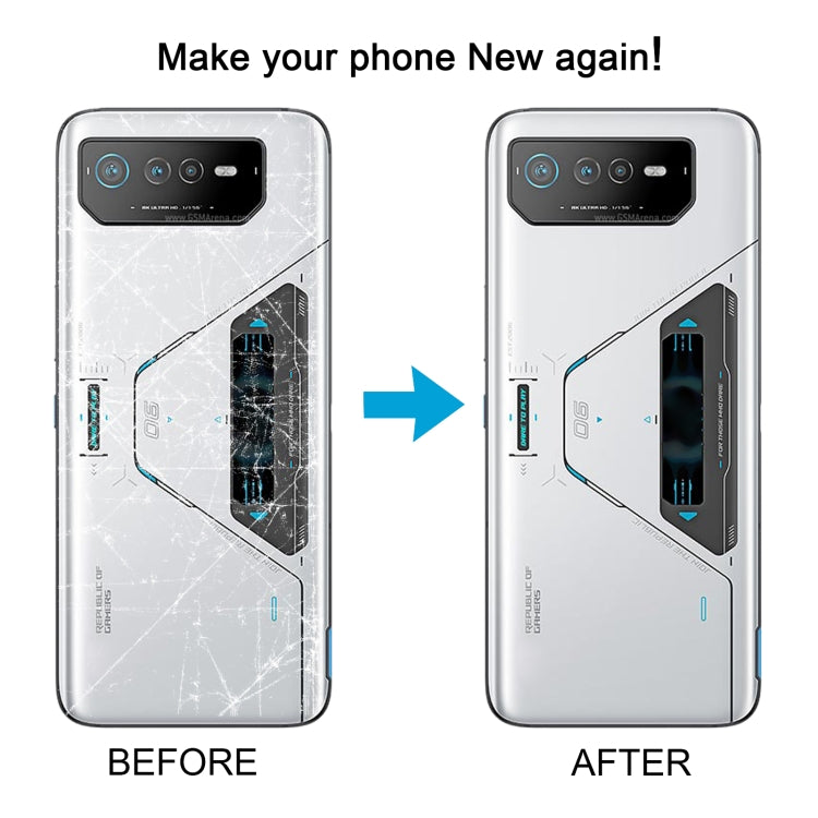 For Asus ROG Phone 6 Pro AI2201-D Glass Back Battery Cover with NFC/LCD, For Asus ROG Phone 6 Pro