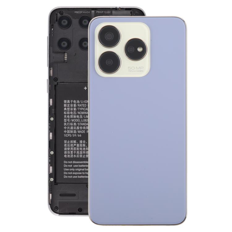 Per ZTE Axon 60 / V60 Z2356 Cover posteriore in vetro per batteria con cornice centrale / Cover per obiettivo della fotocamera, For ZTE Axon 60 / V60(with Middle Frame)