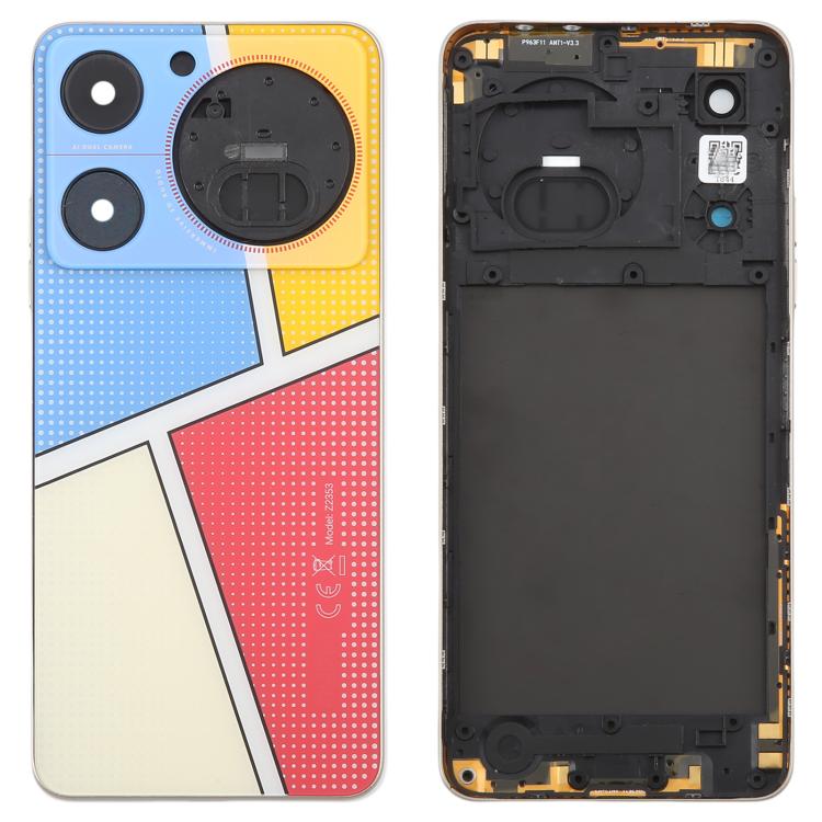 Per ZTE nubia Music Z2353 Cover posteriore in vetro per batteria con cornice centrale / Cover per obiettivo della fotocamera, For ZTE nubia Music(with Middle Frame)