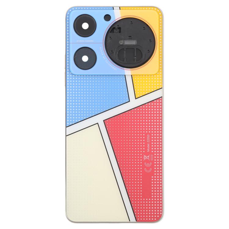 Per ZTE nubia Music Z2353 Cover posteriore in vetro per batteria con cornice centrale / Cover per obiettivo della fotocamera, For ZTE nubia Music(with Middle Frame)