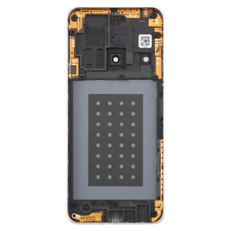 For ZTE Blade A75 5G Z2357N / Blade V60 Smart Glass Back Battery Cover with Middle Frame / Camera Lens Cover, For ZTE Blade A75 5G(with Middle Frame)